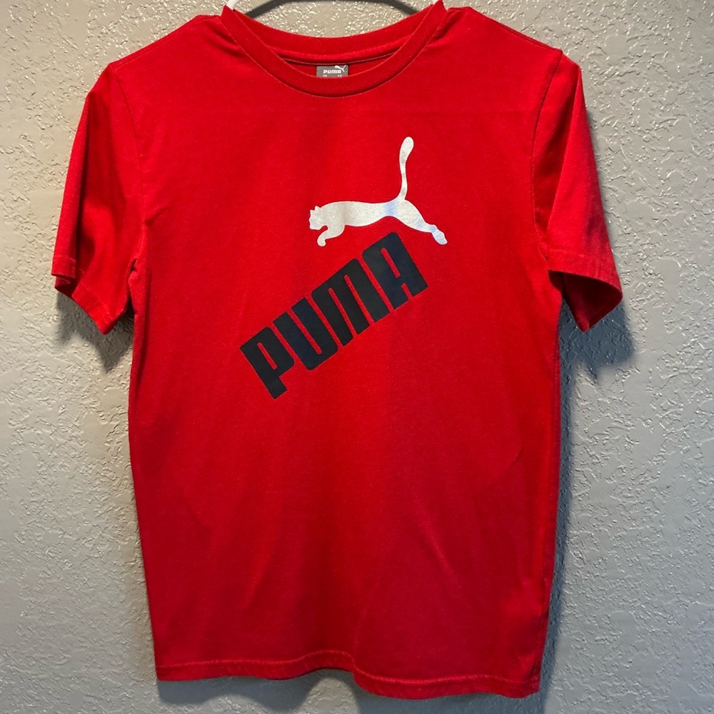 Puma Kids Red Graphic Tee